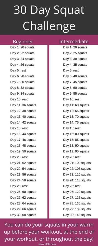 Squat Challenge For Beginners, 30 Day Squat, 30 Day Squat Challenge, Pilates Training, Squat Challenge, Muscles In Your Body, Squat Workout, Easy Yoga Workouts, Fitness Challenge