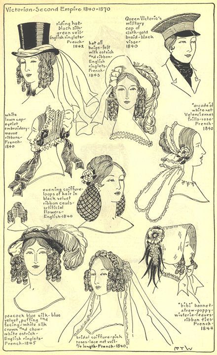 English Hats, Historical Hairstyles, Historical Hats, Ladies Hats, Victorian Hats, 19th Century Fashion, History Fashion, Old Fashion, Historical Costume