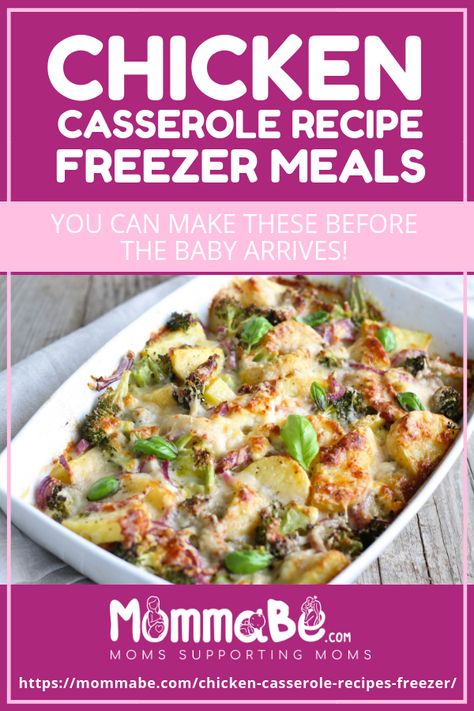 Chicken Casserole For Freezer, Freezer Friendly Chicken Recipes, Taste Of Home Freezer Meals, Freezer Chicken Casseroles, Freezable Chicken Meals, Chicken Casserole To Freeze, Easy Chicken Freezer Meals, Rotisserie Chicken Recipes Freezer Meals, Frozen Chicken Casserole Recipes