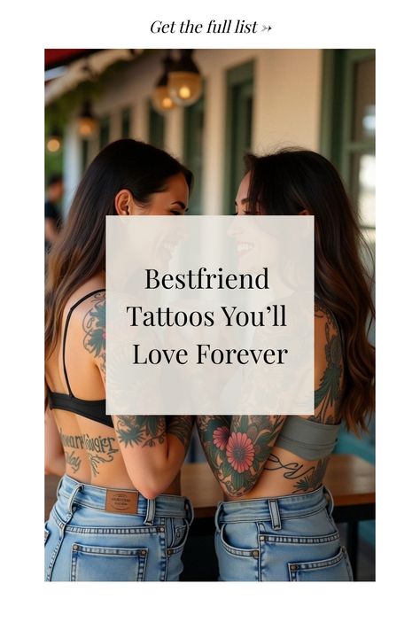 Bestfriend Tattoos You’ll Love Forever Best Friend Flower Tattoo, Witch Friendship Tattoo, Thing One And Thing Two Tattoo, Best Friend Bird Tattoos, Best Friend Nature Tattoos, Girl Best Friend Tattoos, Best Friend Small Tattoos, Tattoos For Besties, No Matter What Tattoo