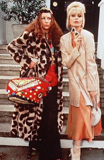 The infamous Patsy and Edina from Absolutely Fabulous.   #ABFAB #Absolutely Fabulous Patsy And Eddie, Patsy And Edina, Edina Monsoon, Patsy Stone, Jennifer Saunders, Joanna Lumley, Ab Fab, Fashion Goals, Taffy