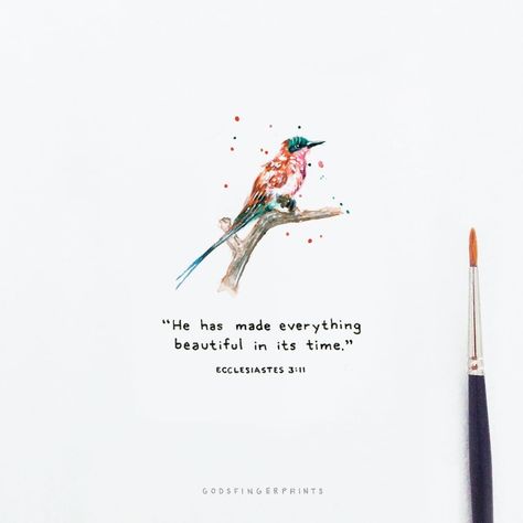 Ecclesiastes 3 11, Ecclesiastes 3, Spiritual Encouragement, In Christ Alone, Prayer Verses, Happy Paintings, Bullet Journal Inspo, Bible Prayers, God Loves Me