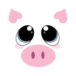 Pig Eyes, Eyes Clipart, Pig Face, Pig Ears, Cake Holder, Kawaii Pig, Clip Art, Cake, Quick Saves