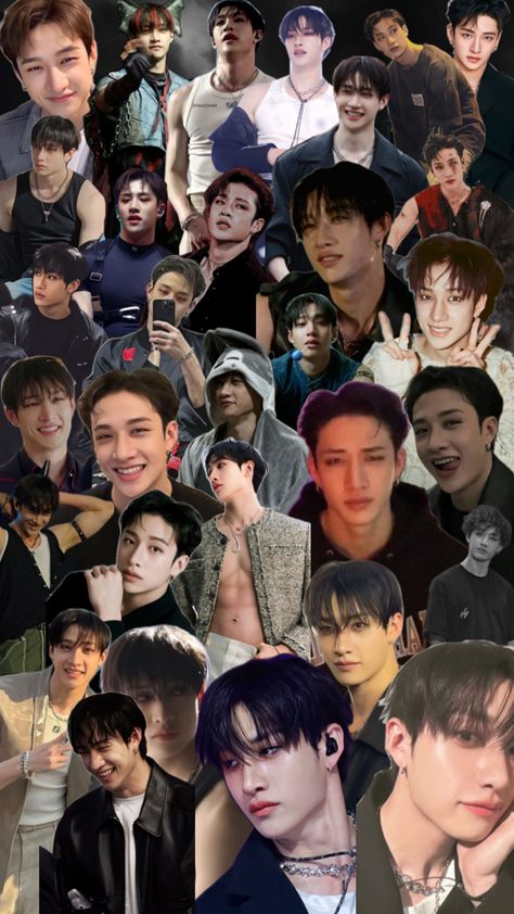 Bang Chan collage Kids Collage, Stray Kids Chan, Chris Chan, Skz In Cute, Cute Easy Drawings, Bang Chan, Editing Pictures, Great Love, Pretty Men