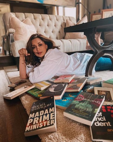 Poses With Books, Books At Home, Sonali Bendre, Must Reads, Keep Writing, Twinkle Khanna, Best Of Luck, Sports Romance, May 1st