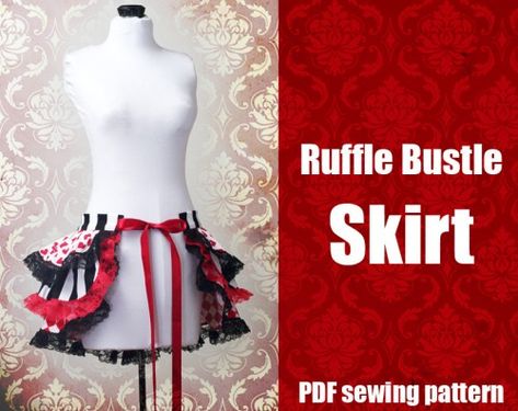 Pixie Skirt, Bustle Skirt, Printable Sewing Patterns, Retro Apron, Sewing Tutorials Free, Half Apron, Straight Stitch, Halloween Kostüm, Free Sewing