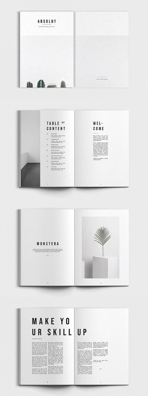 ABSOLUT Photography Portofolio Book Design Graphique, Portfolio Design Layouts, Design Portfolio Layout, Design De Configuration, Layout Editorial, Cereal Magazine, Mises En Page Design Graphique, Architecture Portfolio Layout, Book Design Inspiration