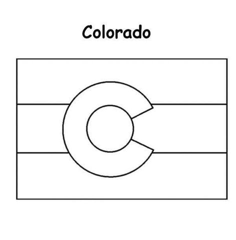 Colorado State Flag, Flag Coloring Pages, State Symbols, Colorado Flag, Preschool Class, Flag Embroidery, Preschool Lessons, State Flags, Coloring Pictures