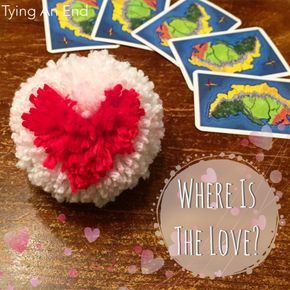 Heart pom pom by Tying An End Heart Pompom, Christmas Pom Pom Crafts, Heart Pom Pom, My Classmates, Pom Pom Wreath, Lamb Decorations, Good Old Times, Yarn Pom Pom, Pom Pom Crafts