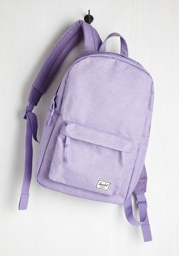 Pack on Track Backpack in Lilac Build Outfit, Pretty Backpacks, Herschel Rucksack, Mochila Jansport, Herschel Backpack, Backpacks Accessories, Purse Trends, Knapsack Bag, Purple Things