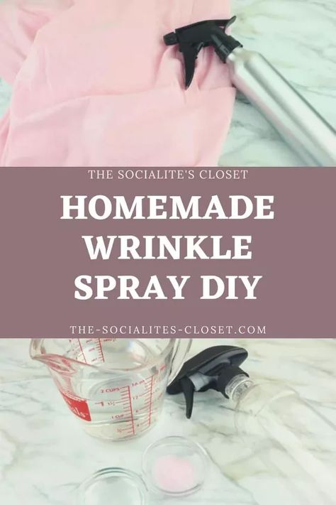 Best Wrinkle Spray Recipe | Hometalk Homemade Linen Spray, Ironing Spray, Remove Yellow Stains, Wrinkle Release Spray, Diy Wrinkles, Dry Cleaning At Home, Wrinkle Release, Wrinkled Clothes, Diy Sprays