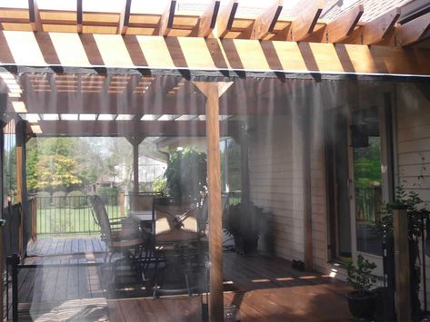 Mosquito Netting Gallery - Mosquito Curtains Mosquito Netting Patio, Curtains For Patio, Deck Pergola, Patio Images, Mosquito Curtains, Mosquito Screen, Outdoor Curtains For Patio, Porch Curtains, Diy Swimming Pool