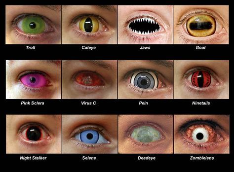 you could see their eyes but sometimes the eye lies Goat Contact Lenses, Crazy Eye Contacts, Naruto Contact Lenses, Goat Eyes, Cool Contacts, Rare Eye Colors, Psoas Release, Eye Color Chart, Night Stalker