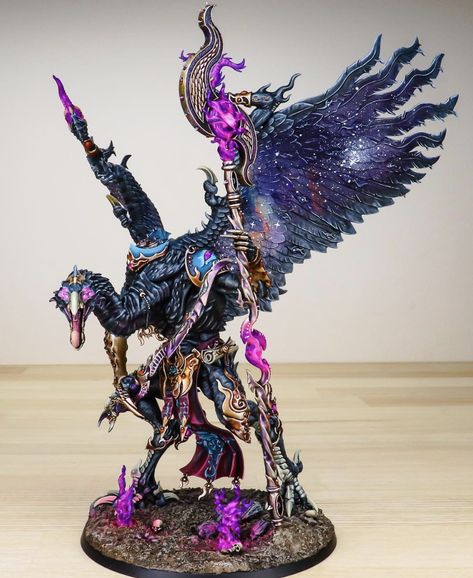 Thousand Sons Paint Scheme, Warhammer Tzeentch Art, Thousand Sons 40k Paint Schemes, Daemons Of Slaanesh, Warhammer Paint Scheme, Warhammer 40k Slaanesh Demon, Hedonites Of Slaanesh, Slaanesh Paint Scheme, Warhammer Tabletop