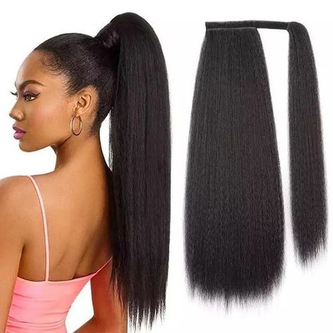 Wrap Around Ponytail, Clip In Ponytail Extensions, Curly Hair Brush, Hair Extension Clips, Natural Hair Extensions, Straight Ponytail, Clip In Ponytail, Bun Hairstyles For Long Hair, Ponytail Extension