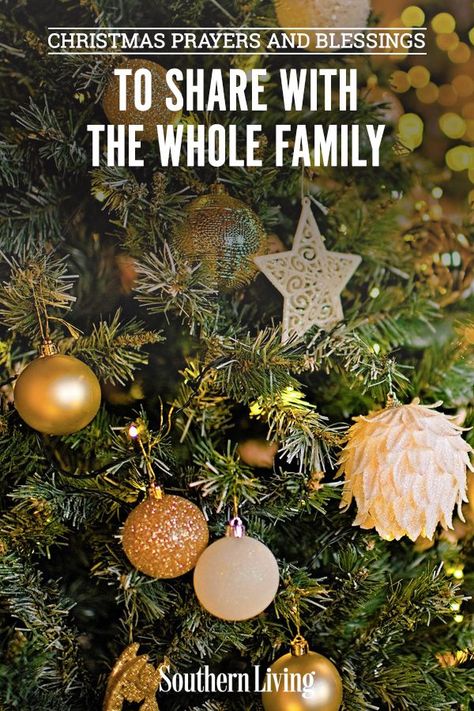 Celebrate Christmas with a mindful Christmas prayer. In fact, celebrate the entire season with these thoughtful and thankful Christmas prayers that remind us all of the true meaning of the season. You're guaranteed to find a few that fit your family and set the tone for the most gracious Christmas yet. #christmasprayers #christmas #bibleprayers #holidayprayers #southernliving Christmas Prayer Family, Christmas Prayer For Family, Mindful Christmas, Christmas Prayers, Prayers And Blessings, Prayer For My Family, Christmas Prayer, Southern Sayings, Prayer For Family