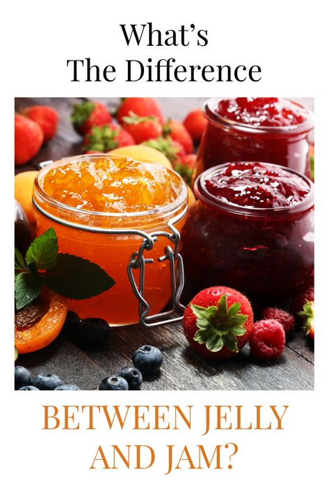 Jam Vs Jelly Vs Preserves, Jam Vs Jelly, Jams Recipes, Jam Recipes Homemade, Strawberry Preserves, Strawberry Jelly, Grape Jelly, Jam And Jelly, How To Make Jam