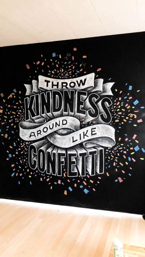 stefankunz on Instagram: Let’s dial up the Kindness! 🥳🎉 . . . . . #worldkindnessday #coke #cocacola #kindnessmatters #kindness #lettering #handlettering #chalkart… Kindness Lettering, Chalkboard Lettering Fonts, Chalkboard Design Ideas, Business Chalkboard, Chalk Mural, Blackboard Lettering, School Chalkboard Art, Chalk Wall Art, Chalkboard Art Fonts