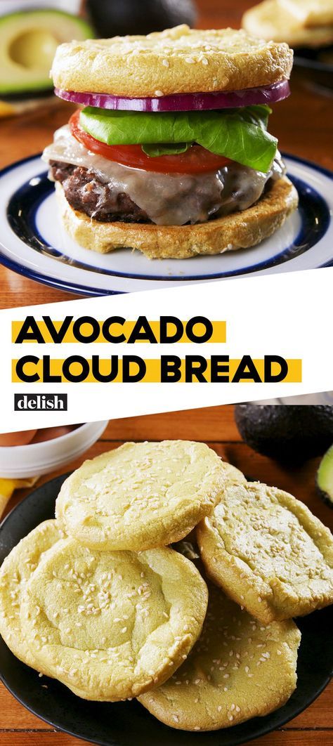 Avocado Recipes Healthy, Avocado Dessert, Cooking Bread, Starting Keto Diet, Cloud Bread, Stuffed Avocado Healthy, Keto Foods, Keto Diet Menu, Low Carb Bread