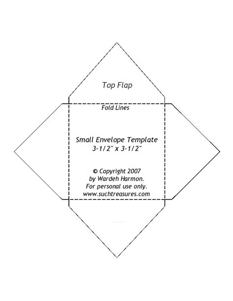 small envelope template - note: the printed size does not match the 3.5" x 3.5" template. Gift Card Envelope Template, Templat Amplop, Mini Envelopes Template, Birthday Card Template Free, Envelope Template Printable, Note Card Template, Square Envelope, Printable Place Cards, 5 Template