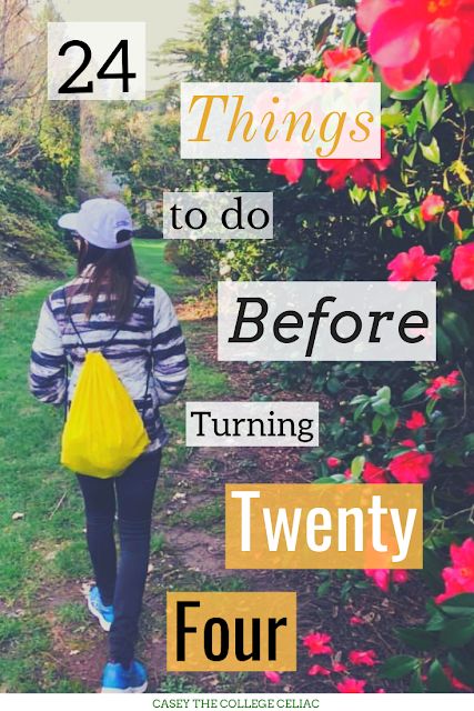 Looking for things to do before your 24th #birthday - or just ways you can grow, have fun and positively impact your life within the next few months? Check out my list of 24 things everyone should do before turning 24, and a little reflection on how I've grown as a #gradstudent, #chronicillness warrior and person over the last year. Birthday Ideas For 24th Birthday, Things To Do Before Your Birthday, Things To Do On Your Birthday, 24th Birthday Ideas, Turning 23, 24 Birthday, Old Bucket, Birthday Goals, 23 Years Old