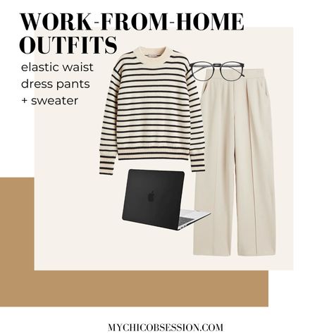 Stylish Work From Home Outfits, Work From Home Uniform, Winter Work From Home Outfit, Wfh Fits, Comfy Work From Home Outfits, Wfh Style, Work From Home Wardrobe, Travel Outfits Women, Business Travel Outfits