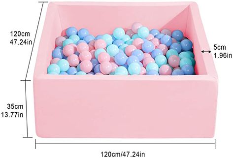 Amazon.com: TRENDBOX Extra Large Ball Pit 47.2x47.2x13.8in Foam Ball Pit Balls Kids Ball Pits for Toddlers Babies Balls NOT Included - Light Gray: Toys & Games Foam Ball Pit, Ball Pit For Toddlers, Kids Ball Pit, Ball Pits, Ball Pit Balls, Baby Ball, Ball Pit, Light Gray, Toys Games