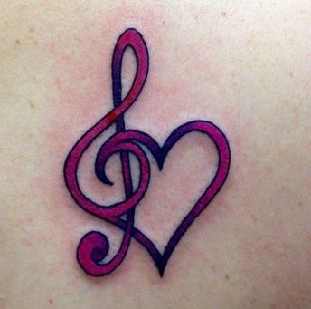 Music Heart Tattoo, Love Music Tattoo, Treble Clef Tattoo, Art Piano, Music Notes Tattoo, Tattoo Music, Super Tattoo, Piano Ideas, Music Note Tattoo