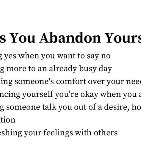 Nedra Glover Tawwab, Therapist on Instagram: "Self-abandonment is caring for others while neglecting yourself. 

#nedranuggets" Caring For Others, Care For Others, Healthy Lifestyle, Mindfulness, Feelings, On Instagram, Instagram