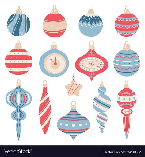 Christmas Decoration Illustration, Christmas Balls Illustration, Christmas Bauble Illustration, Christmas Ornament Illustration, Baubles Illustration, Bauble Illustration, Christmas Ornaments Illustration, Christmas Toy Decorations, Ornaments Illustration