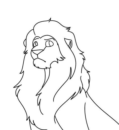 Lion Outline, Art Bases, Lion King Drawings, Drawing Bases, Cat Outline, Lion Drawing, Outline Drawing, Pretty Drawings, Outline Drawings