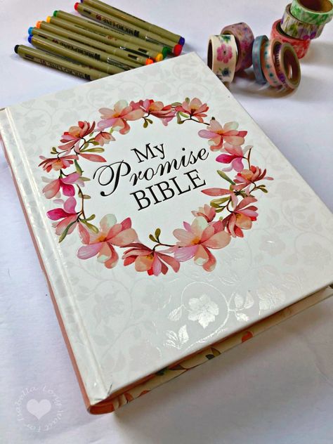 My Promise Bible for Coloring, Reflection, and Creative Journaling My Promise Bible, My Creative Bible, Scripture Illustration, Creative Bible Journaling, Bible Journaling Supplies, Journal Bible, Study Notebook, Vision Board Photos, Creative Journaling