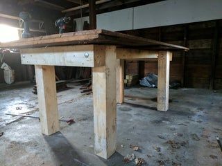 Barn Door Tables, Stall Door, Barn Stalls, Old Barn Doors, Door Table, Doors Repurposed, Make A Table, Door Shelves, Screws And Bolts