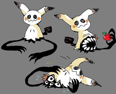 Mimikyu Art, Giratina Pokemon, Pokemon Design, Pokemon Halloween, Body Horror, Pokemon Fusion Art, Ghost Pokemon, Pokemon Wallpaper, Cute Pokemon Pictures