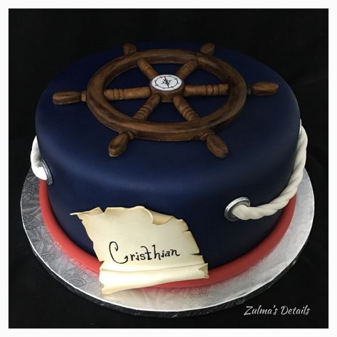 Nautical Birthday Cakes, Nautical Cake, Nautical Birthday, Cake Decorating, Nautical, Party Ideas, Birthday Cake, Pasta, Pastel