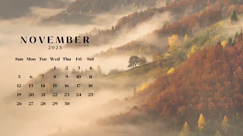 20 FREE NOVEMBER 2023 DESKTOP CALENDAR BACKGROUNDS (EASY DOWNLOAD) November Desktop Wallpaper, November Backgrounds, Desktop Wallpaper Fall, November Wallpaper, Calendar Background, Aesthetics Wallpaper, Wallpaper Fall, Laptop Backgrounds, Tech Background