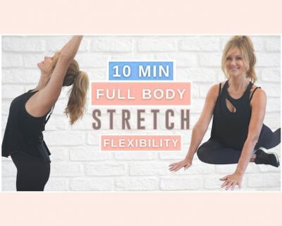 10 Minute Full Body Stretch For Tight Muscles And Flexibility – Fabulous50s Toned Arms Workout Women, Standing Stretches, Body Stretches Flexibility, Toned Abs Workout, Full Body Stretching Routine, Leg Workout Women, Dumbbell Arm Workout, 10 Minute Ab Workout, Fabulous 50s