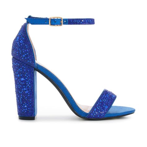 Look stylish and feel comfortable with the Celina-29A Closed Back Open Toe Mid Block Heel. Crafted from shimmer material, these heels feature adjustable buckle straps and cushioned insole support for all-day comfort. Blue And Gold Heels, Quinceañera Shoes, Royal Blue Dress Shoes, Quince Heels, Quince Shoes, Royal Blue High Heels, Hoco Shoes, Dark Blue Heels, Quinceanera Shoes