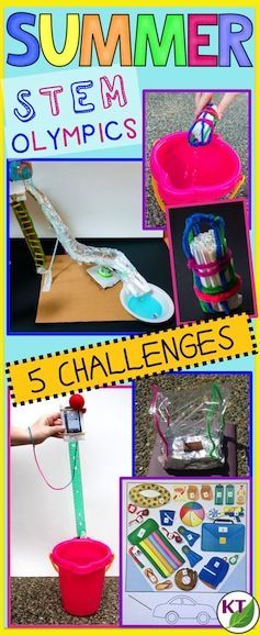 BLOG POST: Teachers, does the end of the year find you struggling to provide meaningful, enjoyable lessons? Never fear, Summer STEM Challenge Olympics are here! (grades 2 - 8) Summer Stem Activities, Stem Camp, Summer Stem, Steam Challenges, Steam Ideas, Stem Elementary, Science Camp, Classroom Idea, Stem Lesson