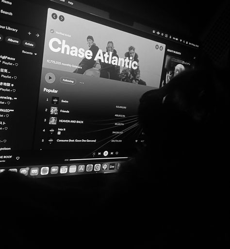 Dark Chase Atlantic Aesthetic, Chase Atlantic Background, Atlantic Group, Y2k Profile, Guitar Obsession, Chase Atlantic, Music Backgrounds, Song Artists, Music Aesthetic