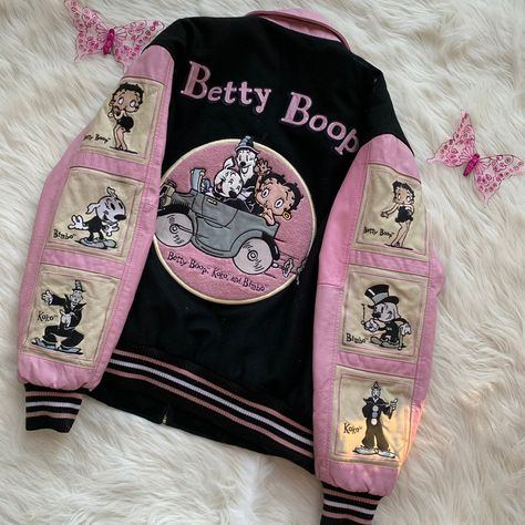 Look what I just found on Depop 🙌 https://depop.app.link/YkS6FXznZcb Betty Boop Jacket, Look Hip Hop, Black Betty Boop, Black Betty, Baggy Pants, Swaggy Outfits, Really Cute Outfits, Teenage Fashion Outfits, Lookbook Outfits