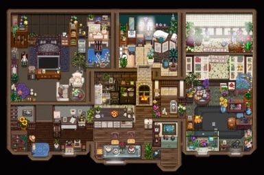 Changes your FarmHouse map into small and cozy place towards more realistic layout with attic, balcony and rooftop. Attic Balcony, Farmhouse Layout, Small Sheds, Living Off The Land, Farmhouse Interior, Cozy Farmhouse, Games Images, Stardew Valley, Cozy Place