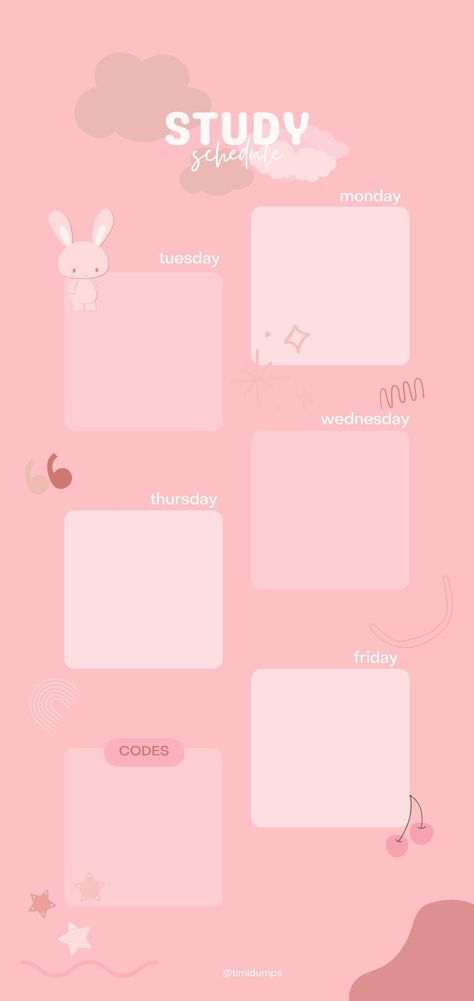 pink study schedule Organized Study, Aesthetic Daily Planner, Daily Planner Ideas, Pink Study, Pink Daily Planner, Daily Planner Templates, Digital Planner Ideas, Simple Daily Planner, Interactive Calendar