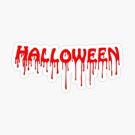 Get my art printed on awesome products. Support me at Redbubble #RBandME: https://www.redbubble.com/i/sticker/Funky-Red-Halloween-lettering-dripping-spooky-by-Digillusion/125738253.EJUG5?asc=u Dripping Letters, Halloween Lettering, Marriage Tattoos, Drip Logo, Red Halloween, Halloween Text, Spooky Stickers, Halloween Letters, Letter Decoration