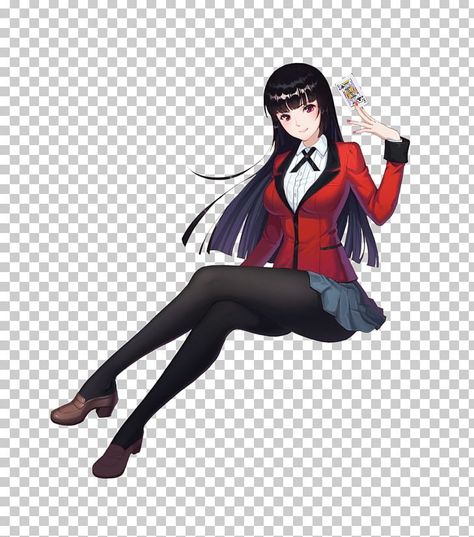 Gambler Anime, Anime Drawing Manga, Yumeko Kakegurui, Anime Clipart, Blue Cartoon Character, Anime Render, Kakegurui Yumeko, Compulsive Gambler, Anime Png