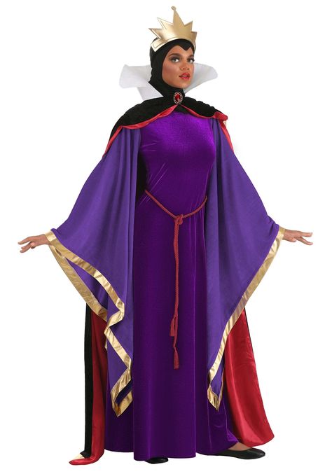 Snow White Queen Costume, White Queen Costume, Evil Queen Costume, Snow White Queen, Snow White Evil Queen, Snow White Costume, Velvet Cape, White Costumes, Purple Gowns