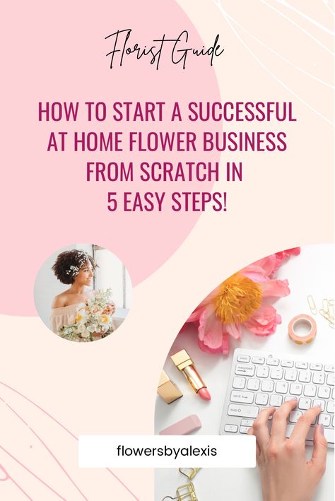 How To Become A Florist At Home, Starting A Flower Business, Starting A Floral Business From Home, Flower Shop Business Plan, Florist Portrait, Florist Workspace, Florist Studio Workspace, Florist Business Plan, Florist Outfit