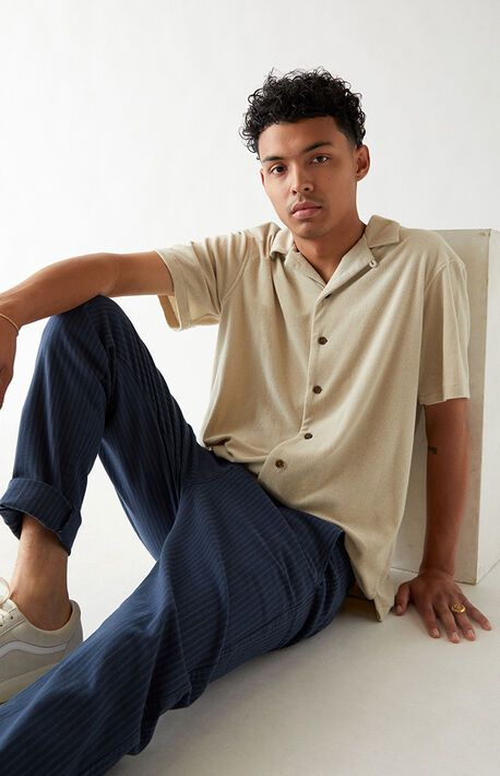 Summer Engagement Outfit Inspo for Men Terry Resort Camp Shirt #summeroutfit #summertrend #engagementphotoshoot Outfit Inspo For Men, Pacsun Outfits, Engagement Outfits Summer, Jordan Fits, Pacsun Mens, Engagement Outfit, Clothing Jeans, Summer Jeans, Engagement Outfits