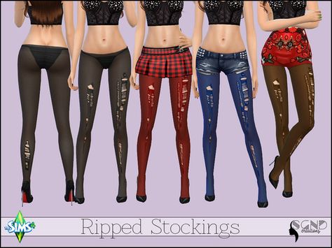 sims 4 cc // custom content accessories // the sims resource // SimGirlNextDoor's Ripped Stockings Sims Victorian, Ripped Stockings, Sims 4 Cc Goth, Ripped Tights, Maxis Match Cc, Cc Sims4, Sims 4 Cc Kids Clothing, Victorian Mansion, Sims 4 Cc Shoes