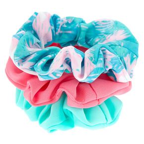 Moños Cool Scrunchies, Tropical Hair, Vsco Girl, Girly Accessories, Hair Scrunchies, Hair Elastics, Tiny Flowers, Scrunchie Hairstyles